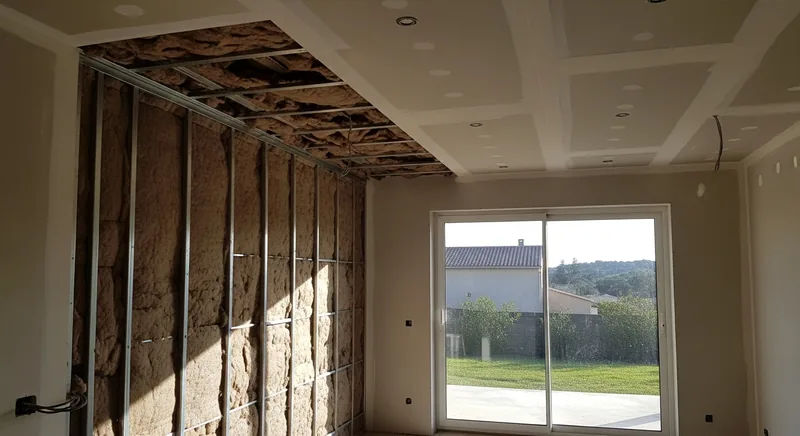 Doublage placo et cloisons dans un pavillon rénové à Lattes